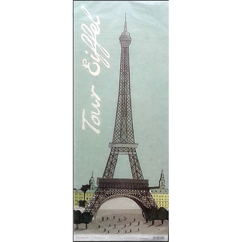 Papel de arroz Stamperia Torre Eiffel DFS213L 24x60