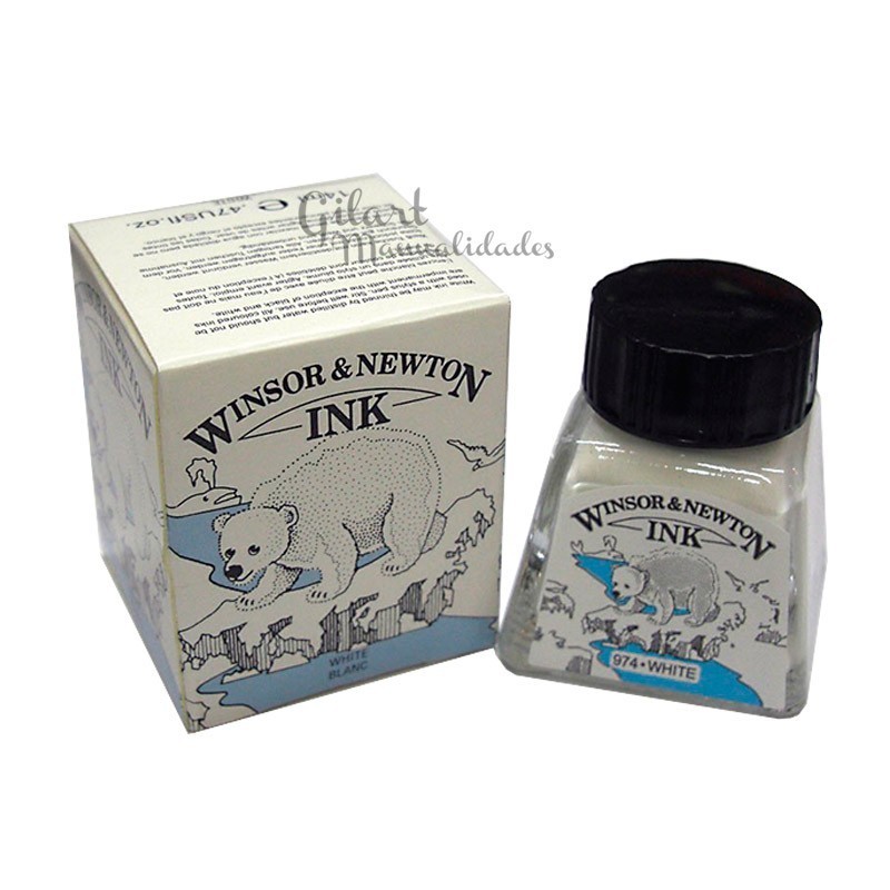 Tinta dibujo blanca winsor & newton 14 ml