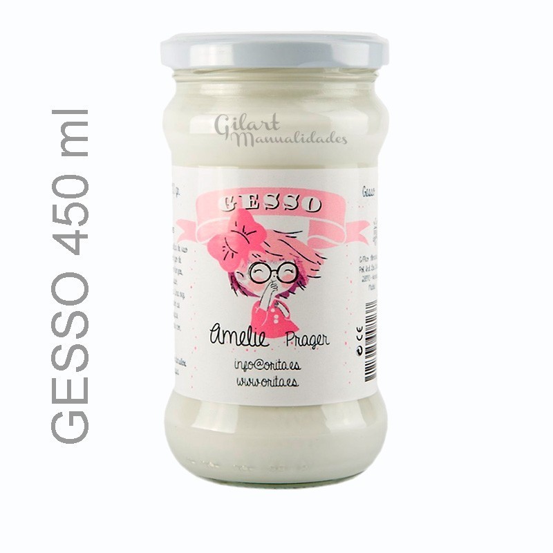 Gesso blanco imprimación acrílica Amelie Prager 450 ml