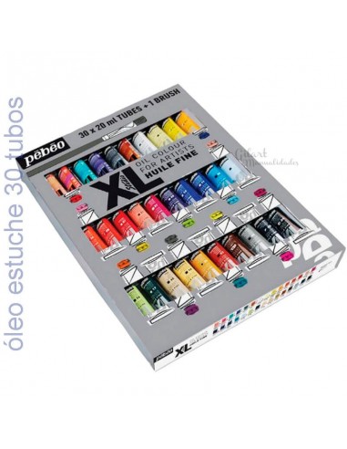 Set de pinturas Pebeo Óleo fino XL Studio, ideal para artistas creativos.