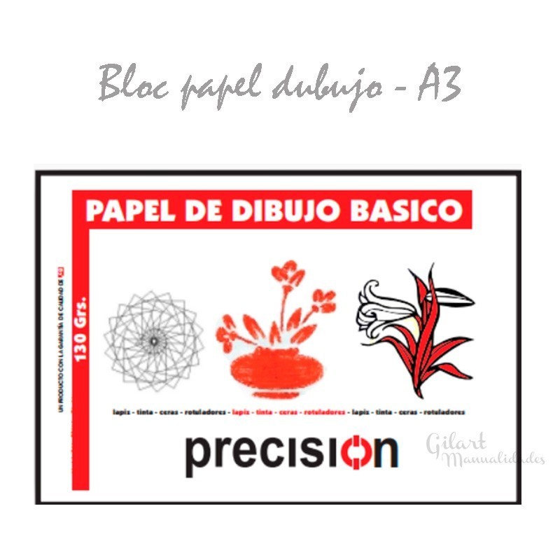 Bloc dibujo Basico Precision A3 130 gr 20 h