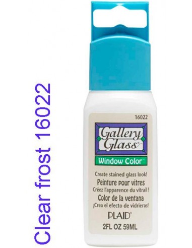 Pintura para vidrio Gallery Glass 59 ml: personaliza tus proyectos con colores duraderos y brillantes.16022 Cristal clear