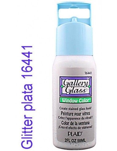 Pintura para vidrio Gallery Glass 59 ml: personaliza tus proyectos con colores duraderos y brillantes.16022 Cristal clear