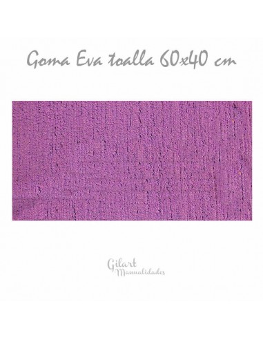 Goma Eva imitación toalla: ¡Creatividad en cada detalle! 
Amarilla