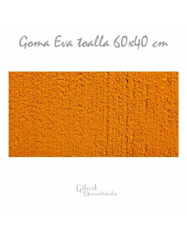 Goma Eva imitación toalla: ¡Creatividad en cada detalle! 
Amarilla