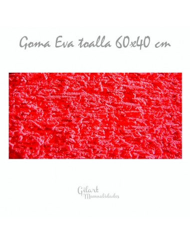 Goma Eva imitación toalla: ¡Creatividad en cada detalle! 
Amarilla