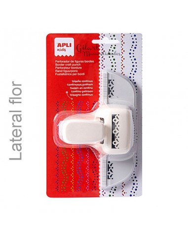 Perforadora Apli Kits 13640 lateral flor para papel, ideal para scrapbooking y tarjetas.