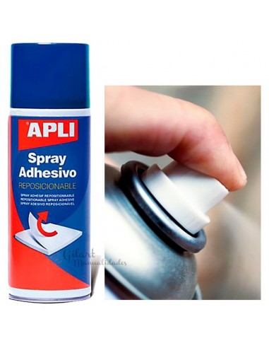 Potencia tu creatividad con el Spray Apli adhesivo reposicionable 400 ml 12088. ¡Fija ideas sin límites!