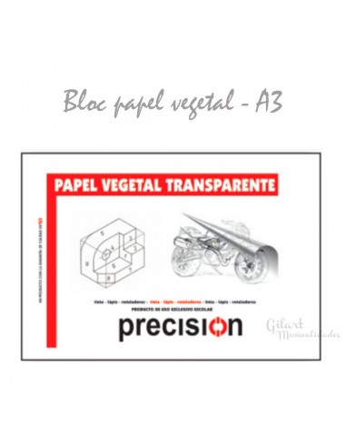 Transforma tus ideas en obras maestras con nuestro Bloc A3 de Papel Vegetal de Alta Calidad.