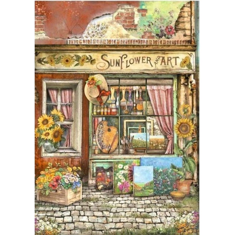 Papel de arroz Stamperia A4 - Sunflower Art Tienda DFSA4771