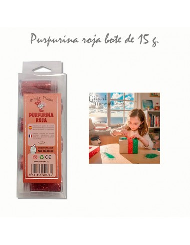 Brillo radiante para tus creaciones: Purpurina roja Amelie 15 g