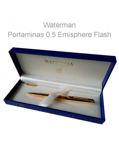 Descubre la elegancia del Portaminas 0.5 Waterman Hemisphere Flash Oro 14 Kts.