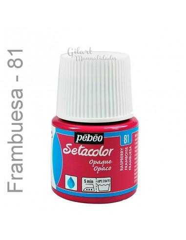 Pintura para tela Setacolor Opaque 45 ml: ideal para tus proyectos creativos.