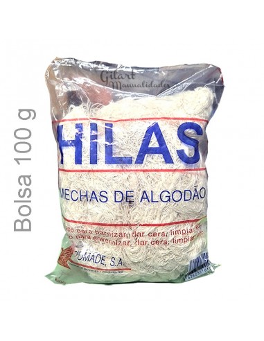 Hilas de algodón 100 % bolsa 100 g: limpieza y restauración