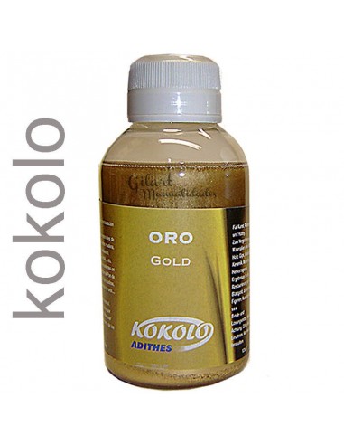 Pintura oro líquido Kokolo 125 ml, perfecta para trabajos artesanales y proyectos de restauración.