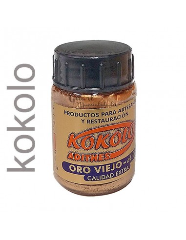 Oro líquido Kokolo Adithes 40 ml para dorar marcos y restaurar con elegancia.