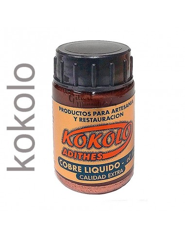 Oro líquido Kokolo Adithes 40 ml para dorar marcos y restaurar con elegancia.