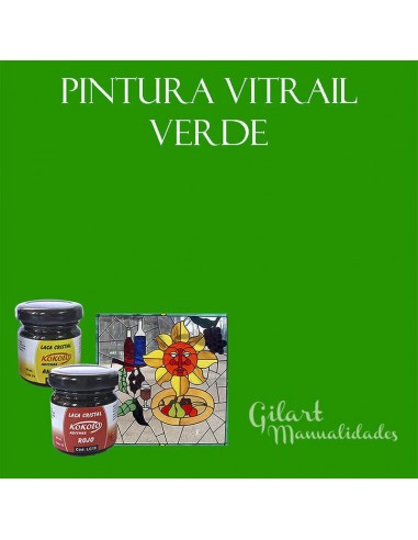 Pintura para vidrio Kokolo Adithes 40 ml, perfecta para decorar y personalizar tus proyectos. Color amarillo