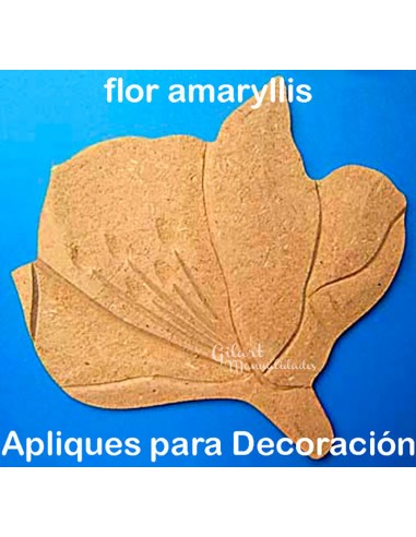 Silueta Amarilis dm 130x120 mm para decoraciones artesanales.