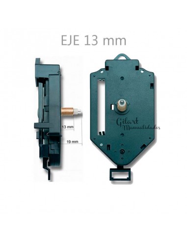 Maquinaria reloj de péndulo con eje de 13 mm: precisión y elegancia para tu reloj.