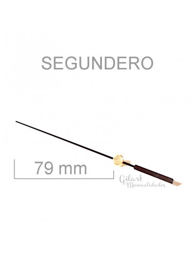 Segundero de reloj aluminio negro 79 mm, perfecto para relojería y proyectos creativos.