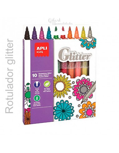 Rotuladores glitter Apli 18218, ¡añade brillo a tus manualidades!