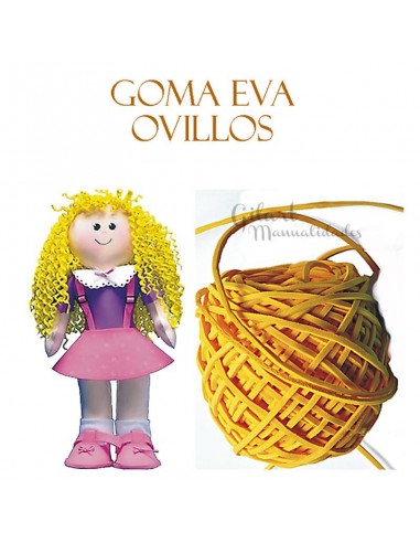 Goma Eva, ovillo amarillo para tus proyectos creativos.