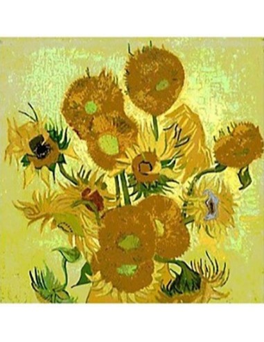 Servilletas decoupage diseño girasoles 33x33 cm, perfectas para manualidades creativas.