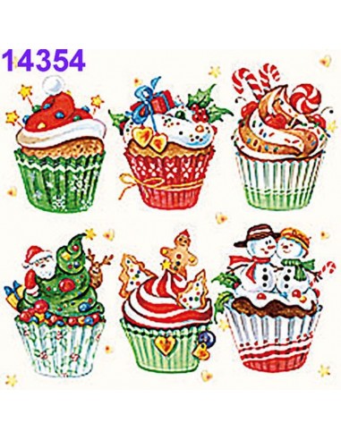 Servilletas Ambiente 33x33 20 Uds - cupcakes