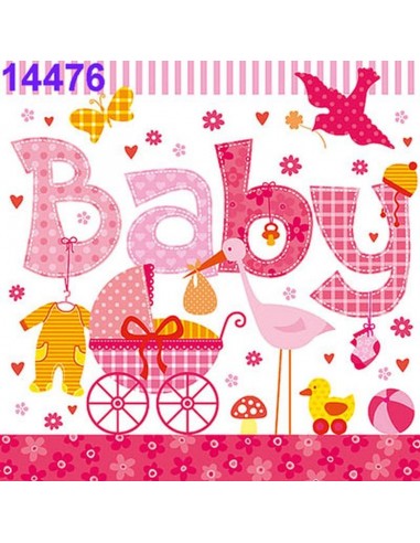 Servilletas Ambiente baby, 33x33 cm, perfectas para tus celebraciones.