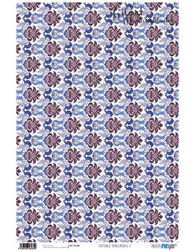 Papel cartonaje 32 x 48,3 cm PFY-465 Renacimiento azul, ideal para tus proyectos.