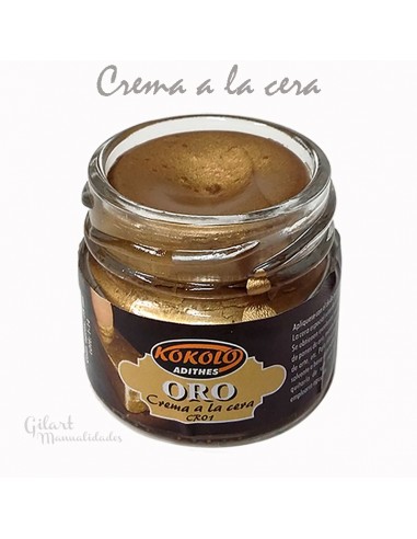 Kokolo Oros crema a la cera Adithes cobre 25 cc, ideal para restauración y detalles finos.