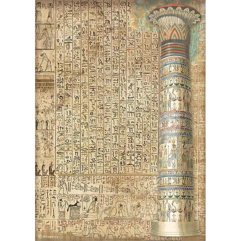 Papel de arroz Stamperia A4 - Fortune Egipto DFSA4874