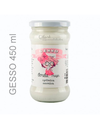 Gesso blanco imprimación acrílica Amelie Prager 450 ml