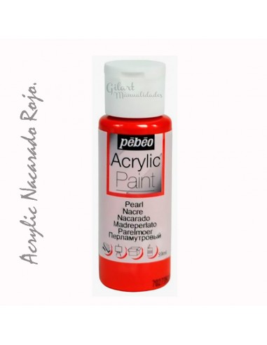 Portada pintura pebeo Acrylic colores nacarados 59 ml