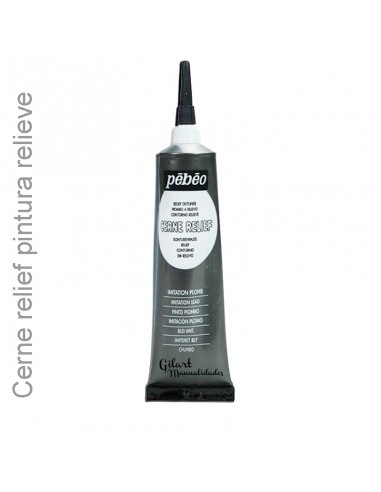 Crea efectos de relieve con el plomo líquido Cerne Relief Pebeo 20 ml, con un acabado plata brillante.