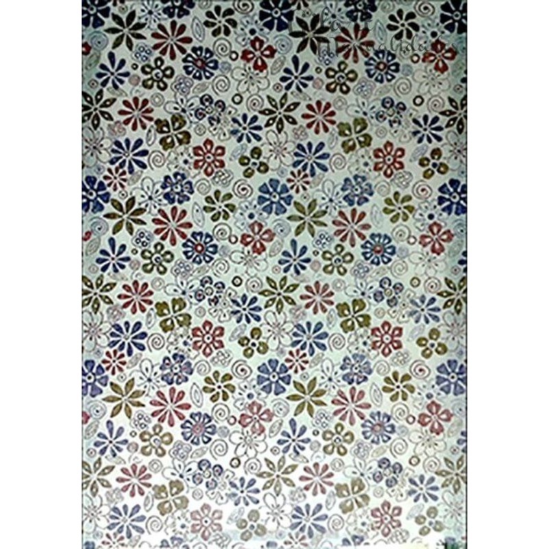 Papel especial fibra flores pálidas 50x70