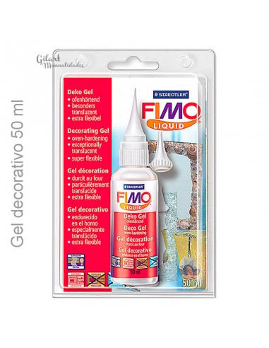 Gel Fimo líquido 50 ml transparente, ideal para manualidades y aplicaciones creativas.