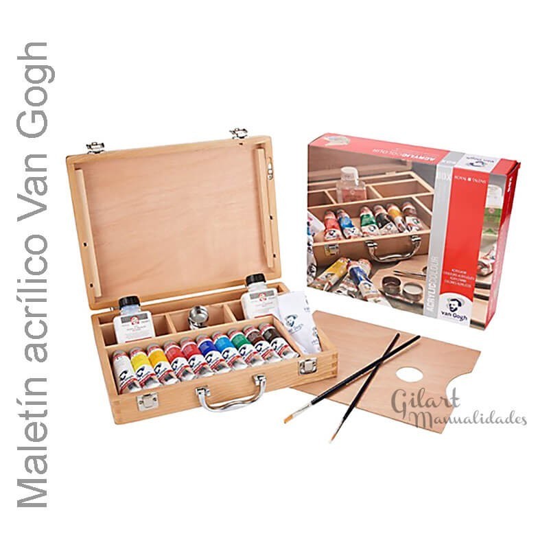 Maletín pintura acrílica Talens van Gogh 10 tubos 40 ml - Pinturas de alta calidad