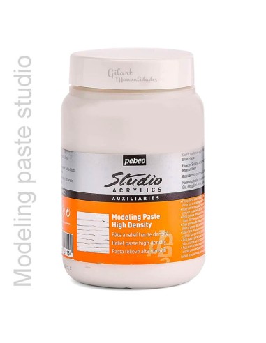 Pebeo Studio Acrylics Modeling Paste 500 ml, para modelado y texturas.