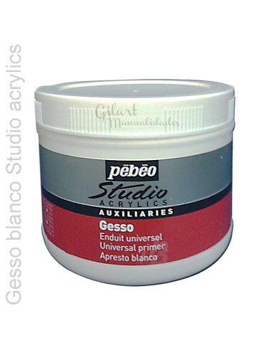 Gesso blanco universal Studio Acrylics Pebeo 500 ml