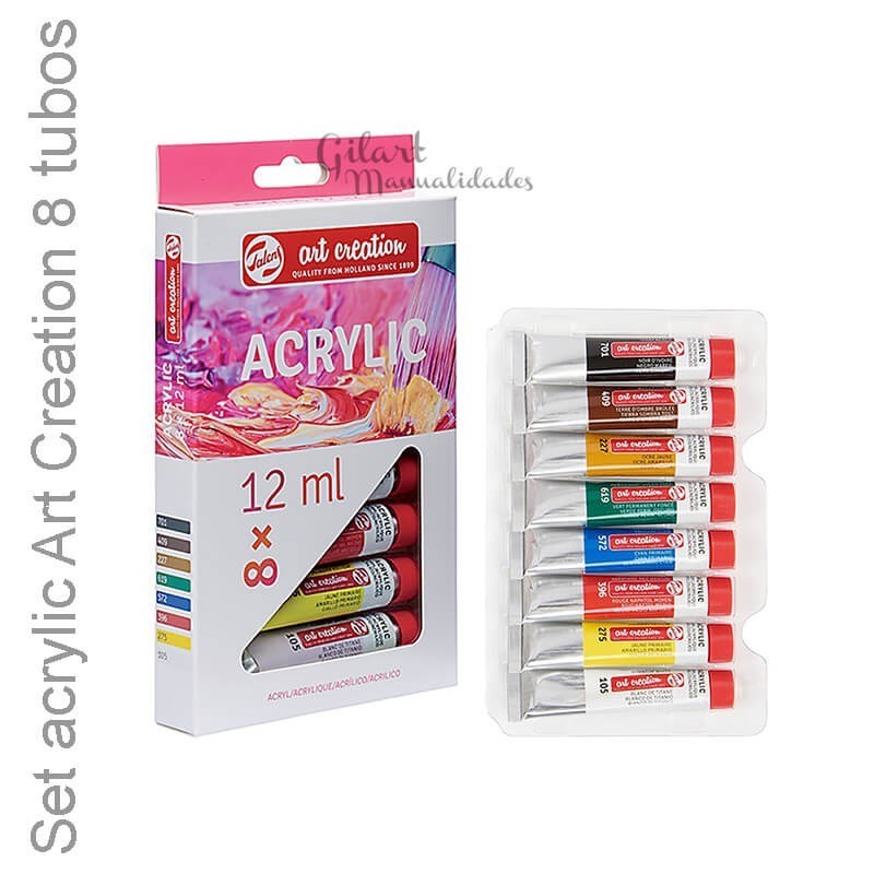 Set acrílico Talens Art Creation 8 tubos x 12 ml