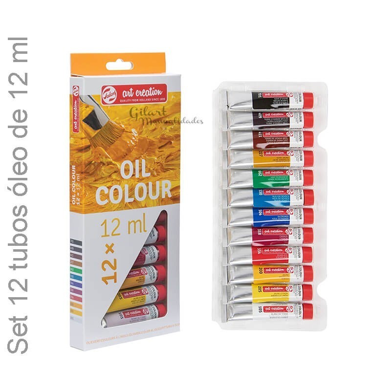 Set de óleo Talens Art Creation - 12 tubos de 12 ml