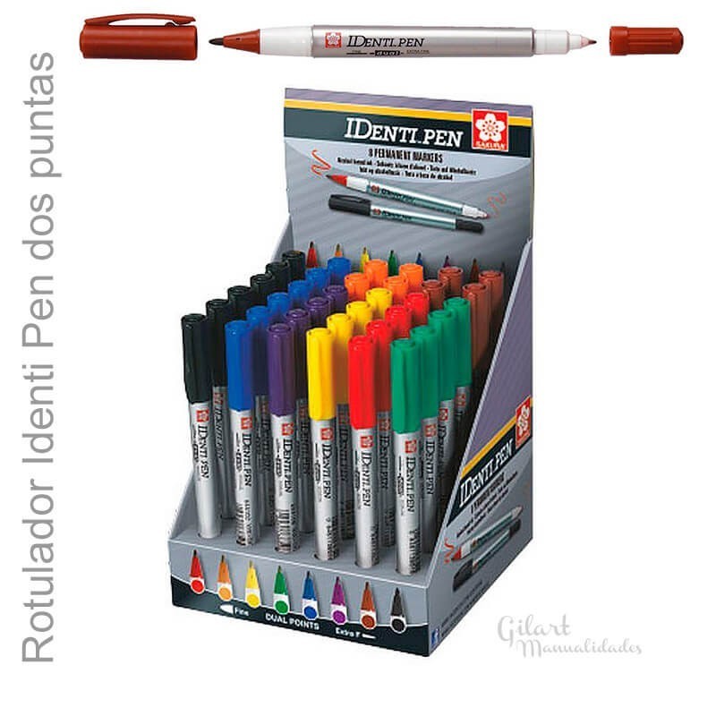 Rotulador identi pen doble punta 0