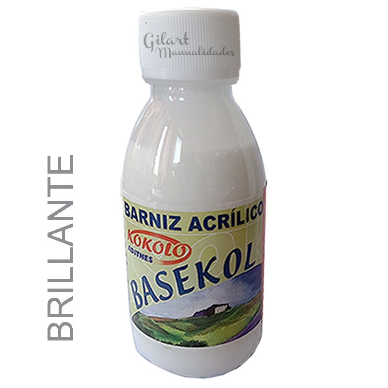 Barniz acrílico brillante mate y satinado Basekol kokolo 125 ml