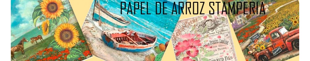 Stamperia Papel de arroz A4 | Gilart Manualidades